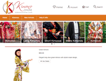 Tablet Screenshot of kimonoonline.com